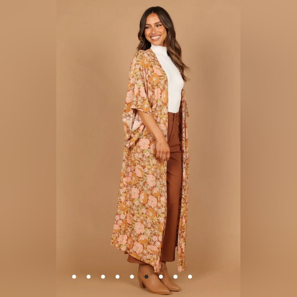 Kimono-pink floral "Mishka" - Picture 2 of 10